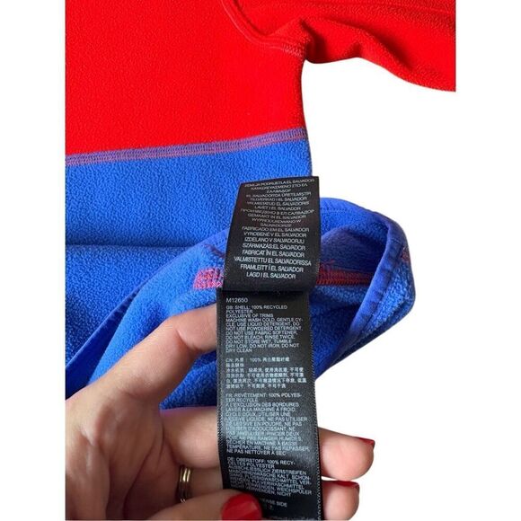 Marmot Men’s Rocklin 1/2-Zip Fleece Jacket Pullover size XXL Blue Red - Picture 9 of 12